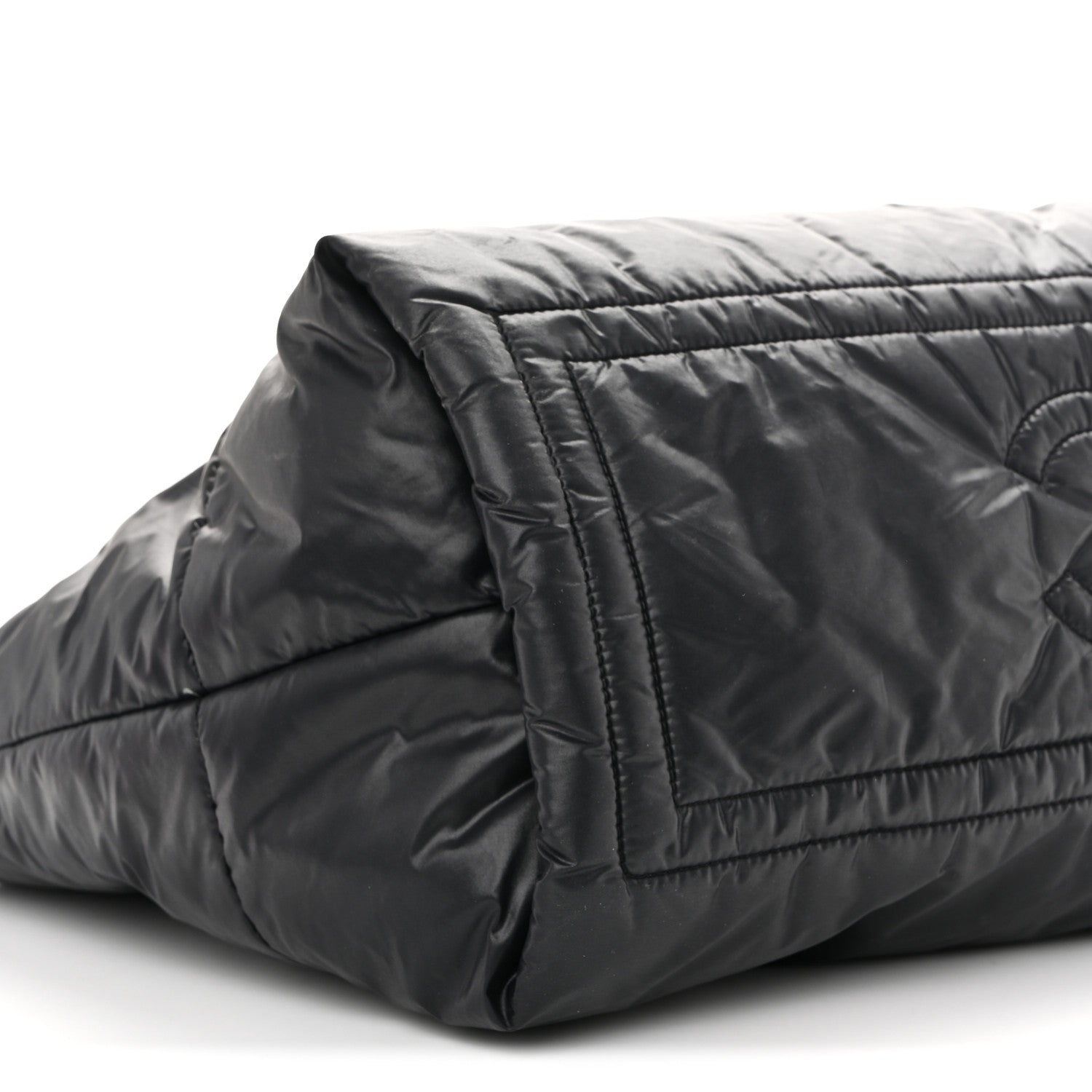 Chanel Lambskin Quilted Large Coco Cocoon Reversible Tote Black 9 of 10