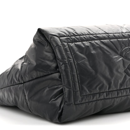 Chanel Lambskin Quilted Large Coco Cocoon Reversible Tote Black 9 of 10