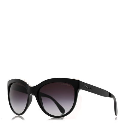 Chanel Freshwater Cultured Pearl Butterfly Sunglasses 6040-H Black 1 of 9