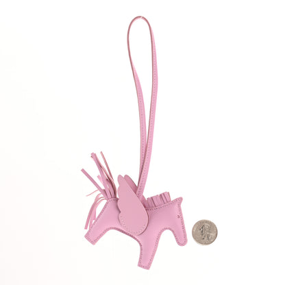 Hermes Milo Lambskin Grigri Rodeo Pegase Horse Bag Charm PM Mauve Sylvestre 2 of 4
