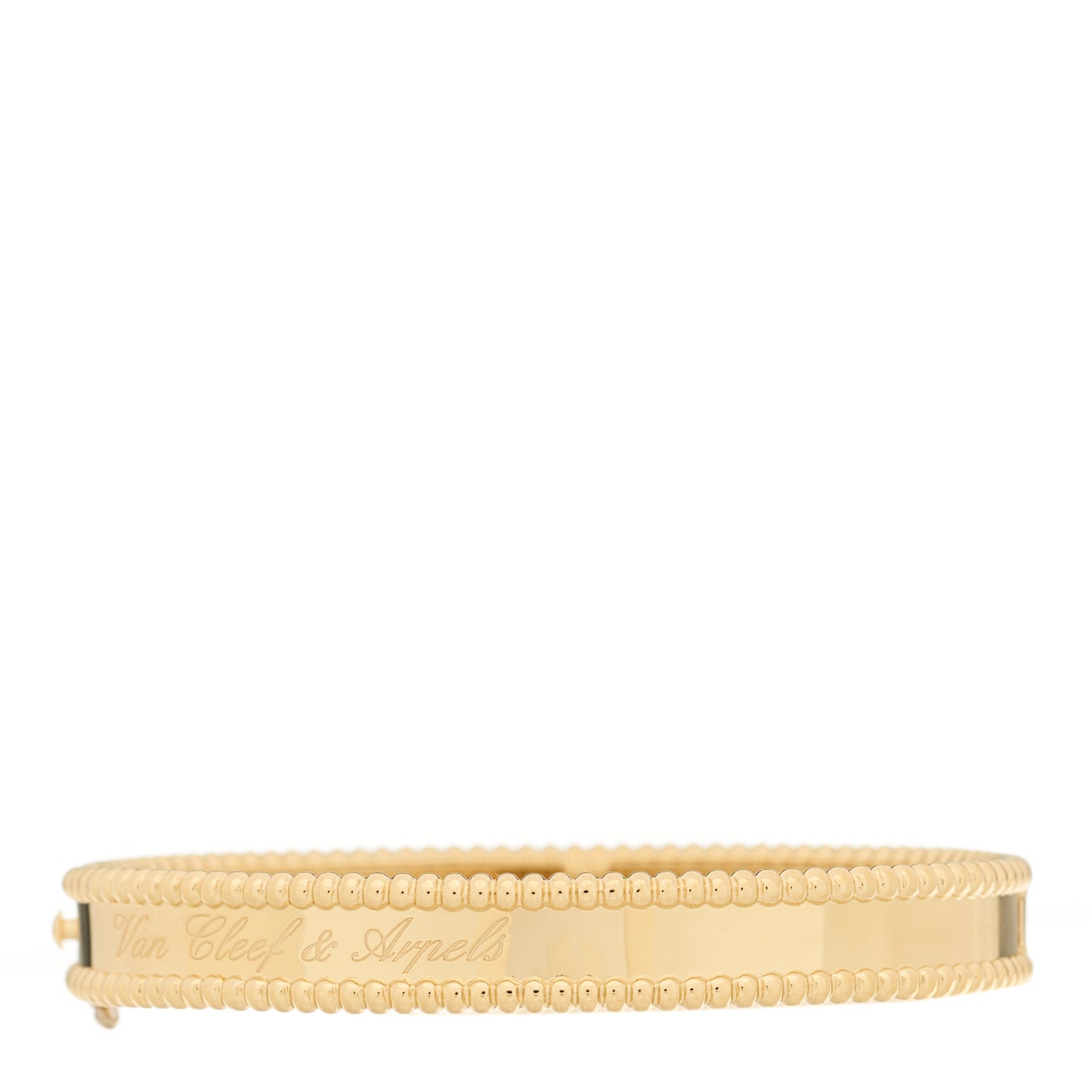 18K Yellow Gold Perlee Signature Bangle Bracelet S