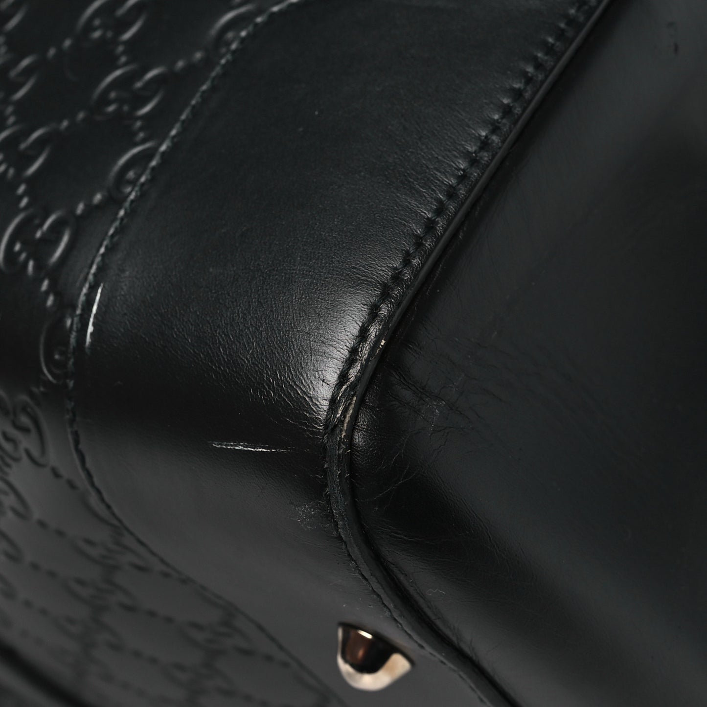 Guccissima Signature Medium Duffle Black