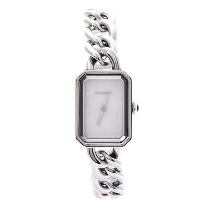 Chanel Stainless Steel Mother of Pearl 20mm Premiere Chain Quartz Watch S 1 of 6