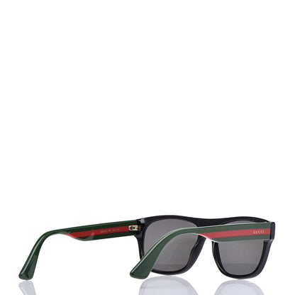 Gucci Acetate Square Frame Web Sunglasses GG0341S Black 4 of 7