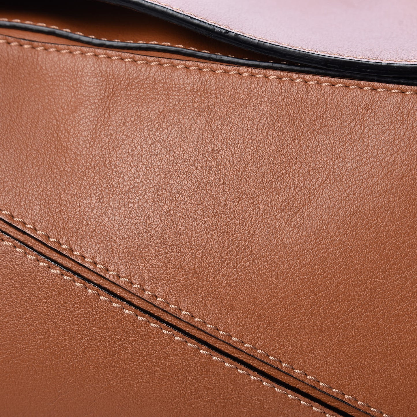Calfskin Large Puzzle Bag Tan