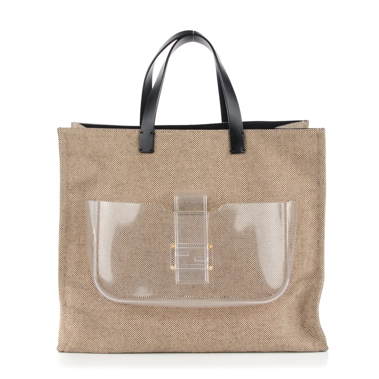 Canvas Perspex Simply Tote Black