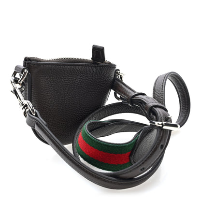 Gucci Pebbled Calfskin Mini B Shoudler Bag Brown 2 of 8