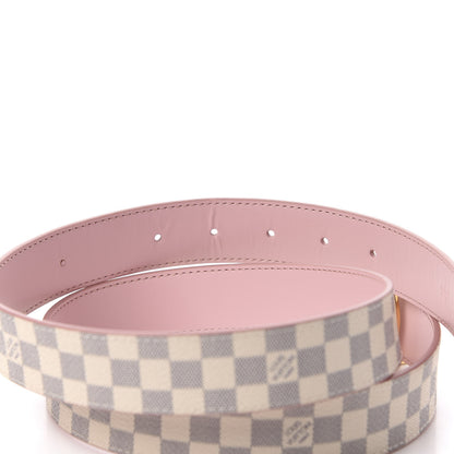 Louis Vuitton Damier Azur 30mm LV Initiales Reversible Belt 90 36 Pink 5 of 8