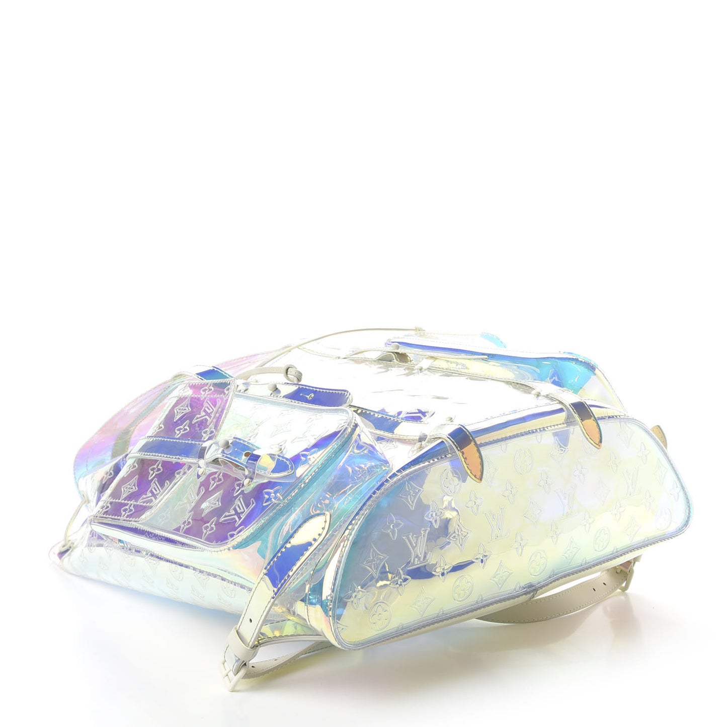 PVC Monogram Christopher Backpack GM Iridescent Prism