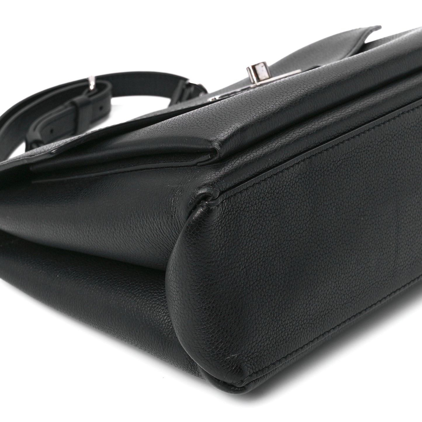 Soft Calfskin My Lockme Top Handle Black