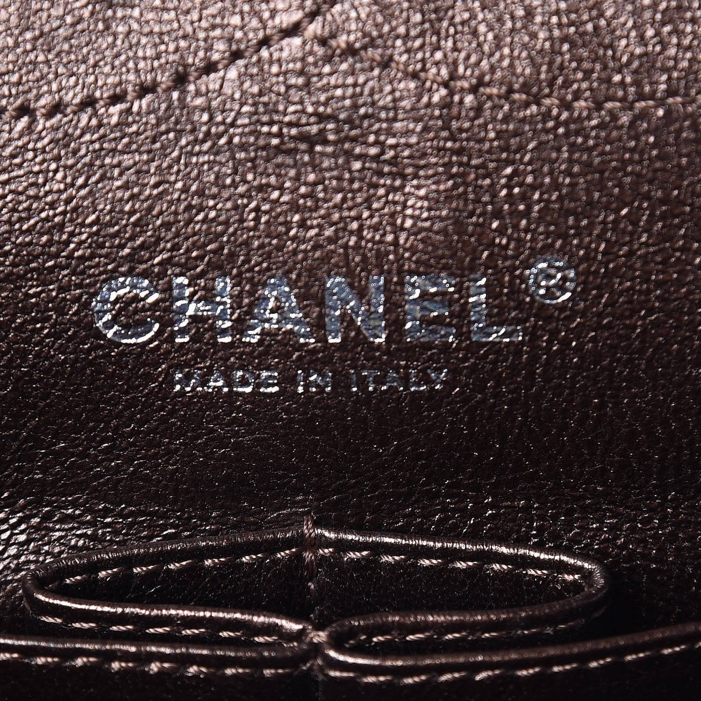 Metallic Aged Calfskin Quilted 2.55 Reissue 227 Flap Bronze