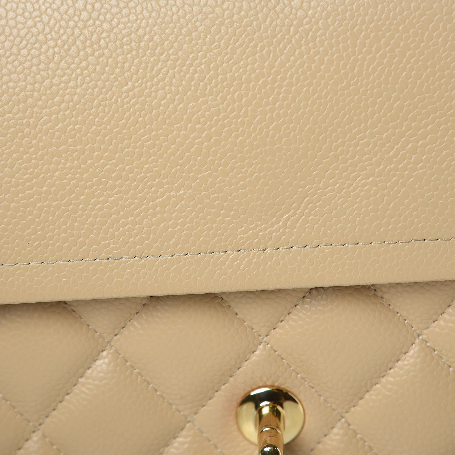 Chanel Caviar Quilted Jumbo Double Flap Beige Clair 10 of 13