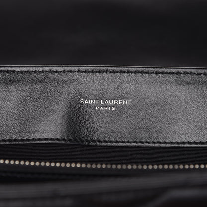 Saint Laurent Calfskin Y Quilted Monogram Medium Loulou Chain Satchel Black 6 of 9