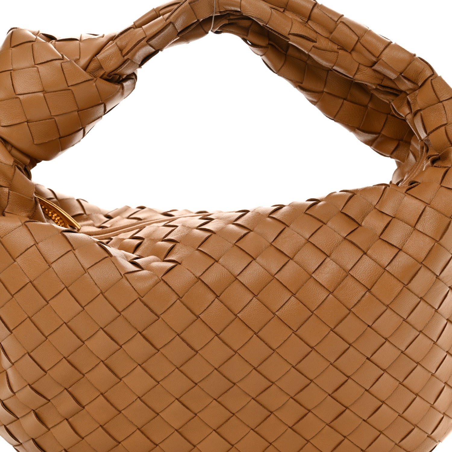 Bottega Veneta Nappa Intrecciato Teen Jodie Hobo Caramel 8 of 11