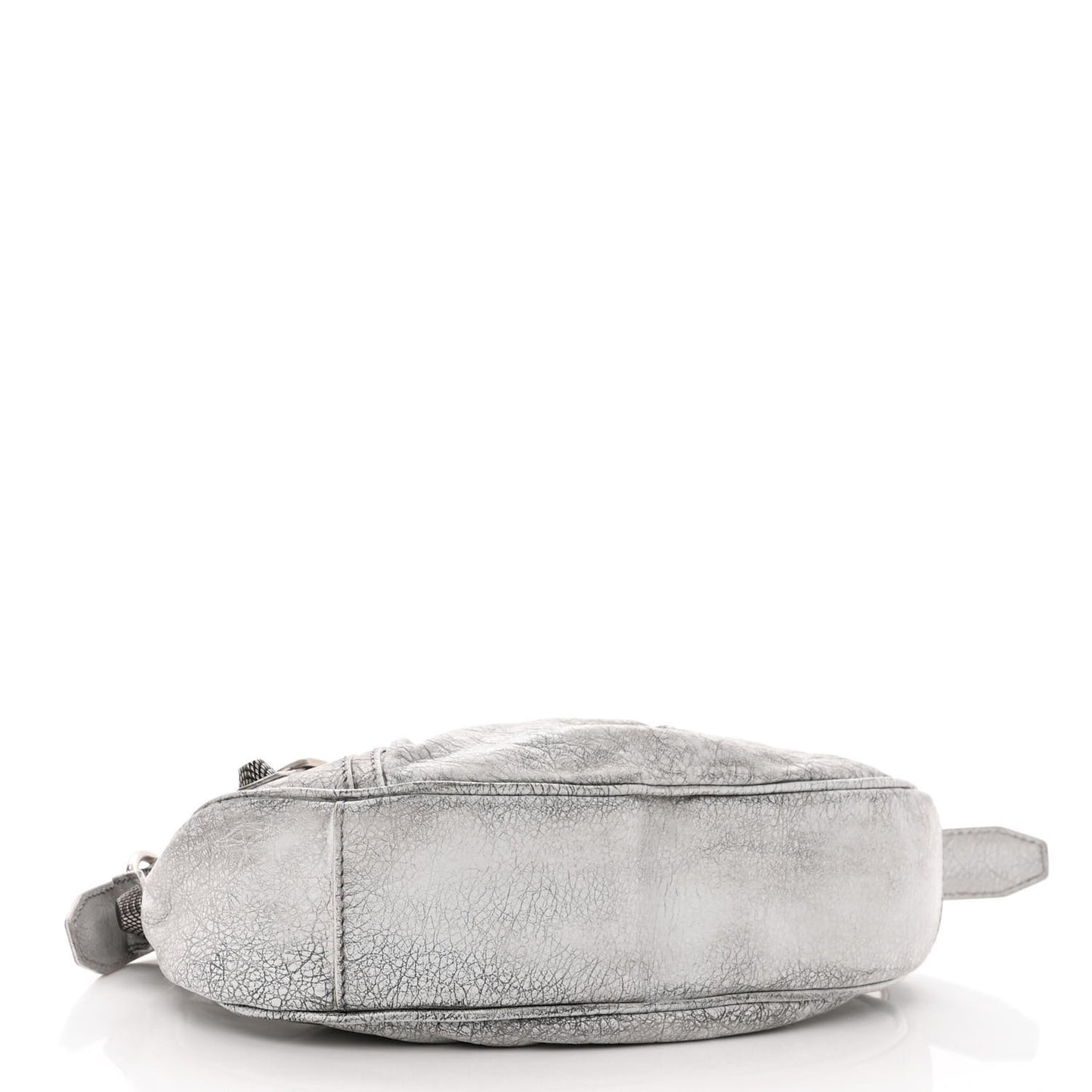 Agneau Arena Dirty Effect Le Cagole Shoulder Bag XS Optic White