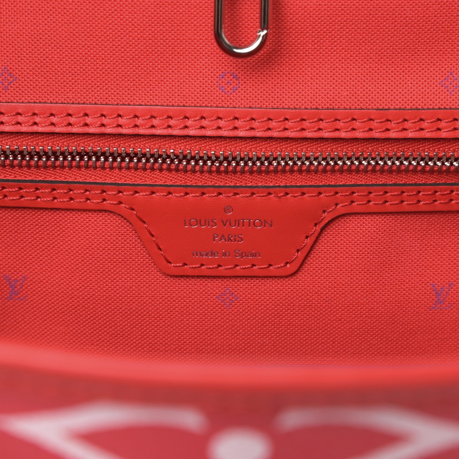 Louis Vuitton Monogram Escale Neverfull MM Rouge 6 of 10