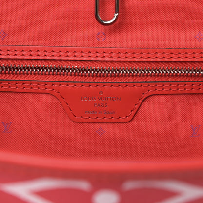 Louis Vuitton Monogram Escale Neverfull MM Rouge 6 of 10