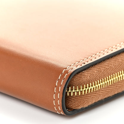 Celine Natural Calfskin Large Zip Around Multifunction Wallet Tan 11 of 16
