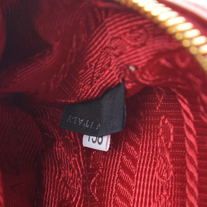 Prada Saffiano Lux Mini Top Handle Crossbody Bag Fuoco 7 of 8