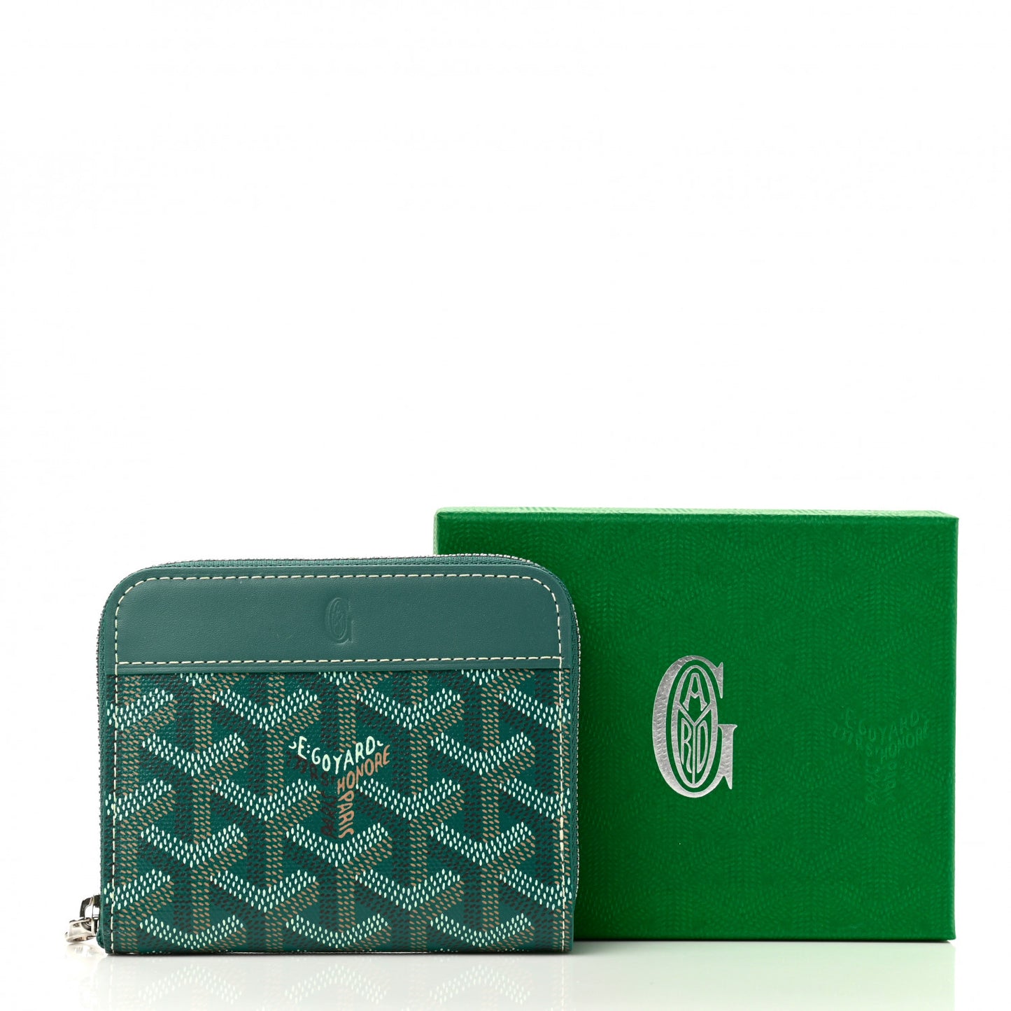 Goyardine Matignon PM Wallet Green