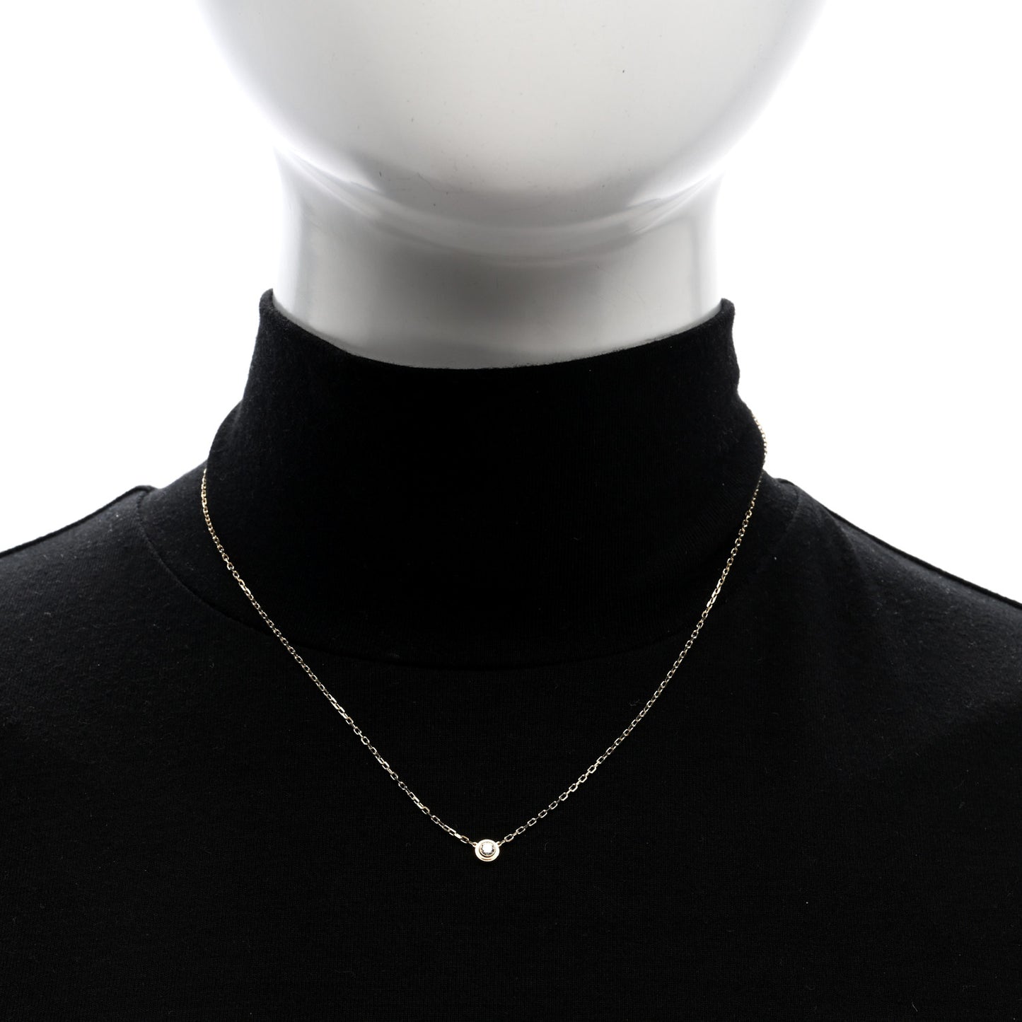 18K Yellow Gold Diamond SM D'Amour Pendant Necklace