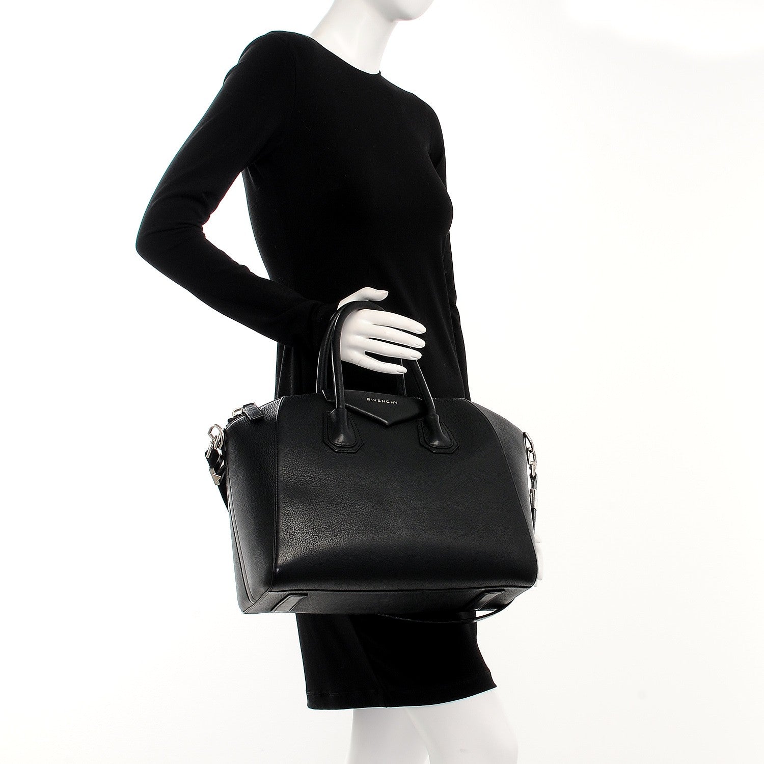 Givenchy Sugar Goatskin Medium Antigona Black 3 of 14