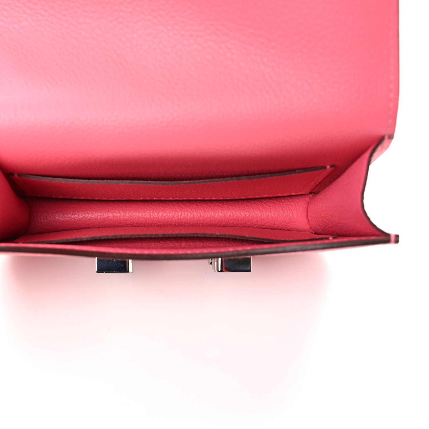 Hermes Evercolor Constance Slim Wallet Rose Lipstick 6 of 7