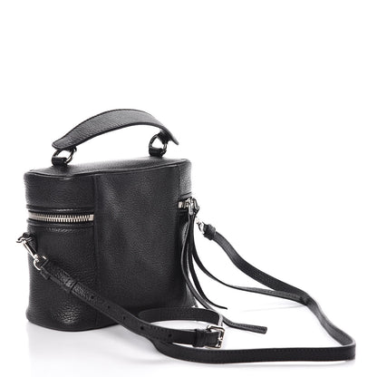 Miu Miu Goatskin Madras Bucket Bag Black 3 of 9
