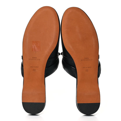 Givenchy Lambskin Elba Logo Mule Slippers 38 Black 5 of 9