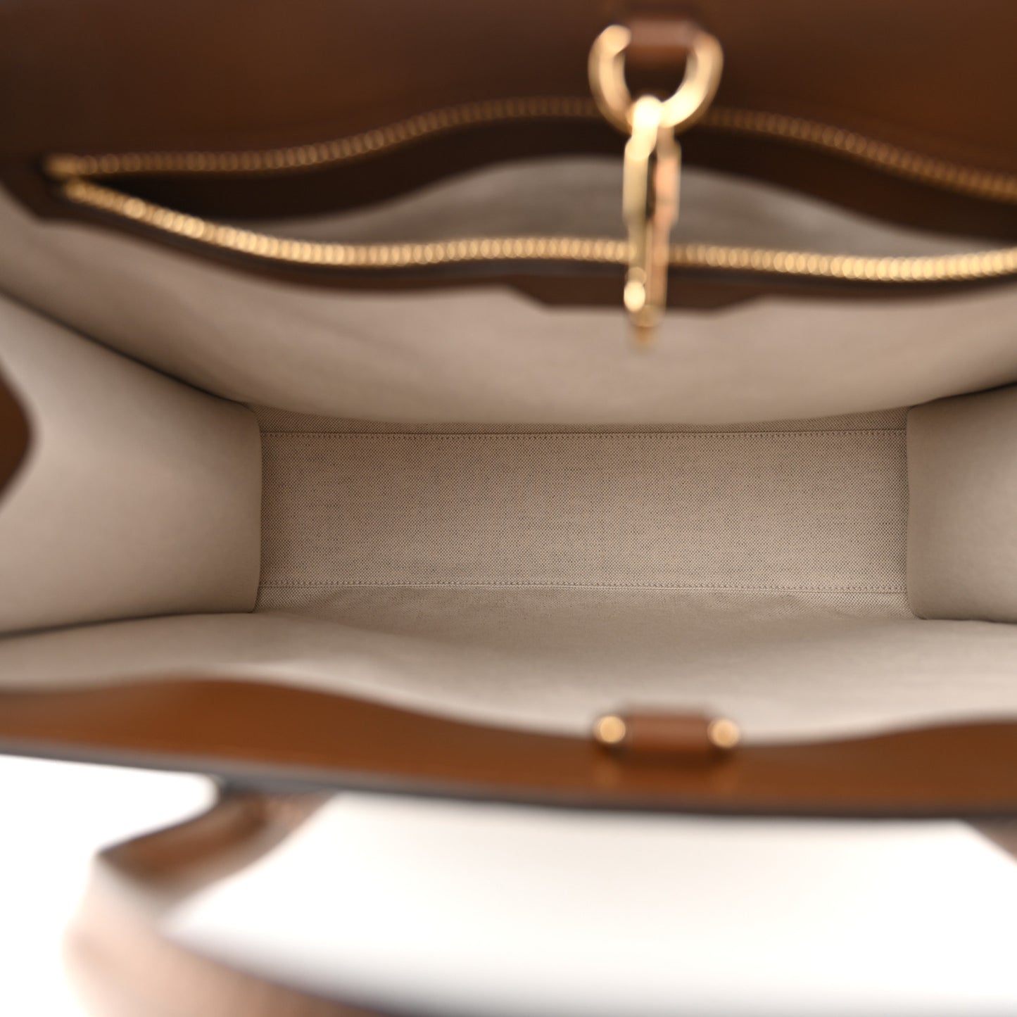 GG Supreme Monogram Textured Dollar Calfskin Web Medium Retro Interlocking G Vertical Tote Bag Beige Ebony Brown Sugar