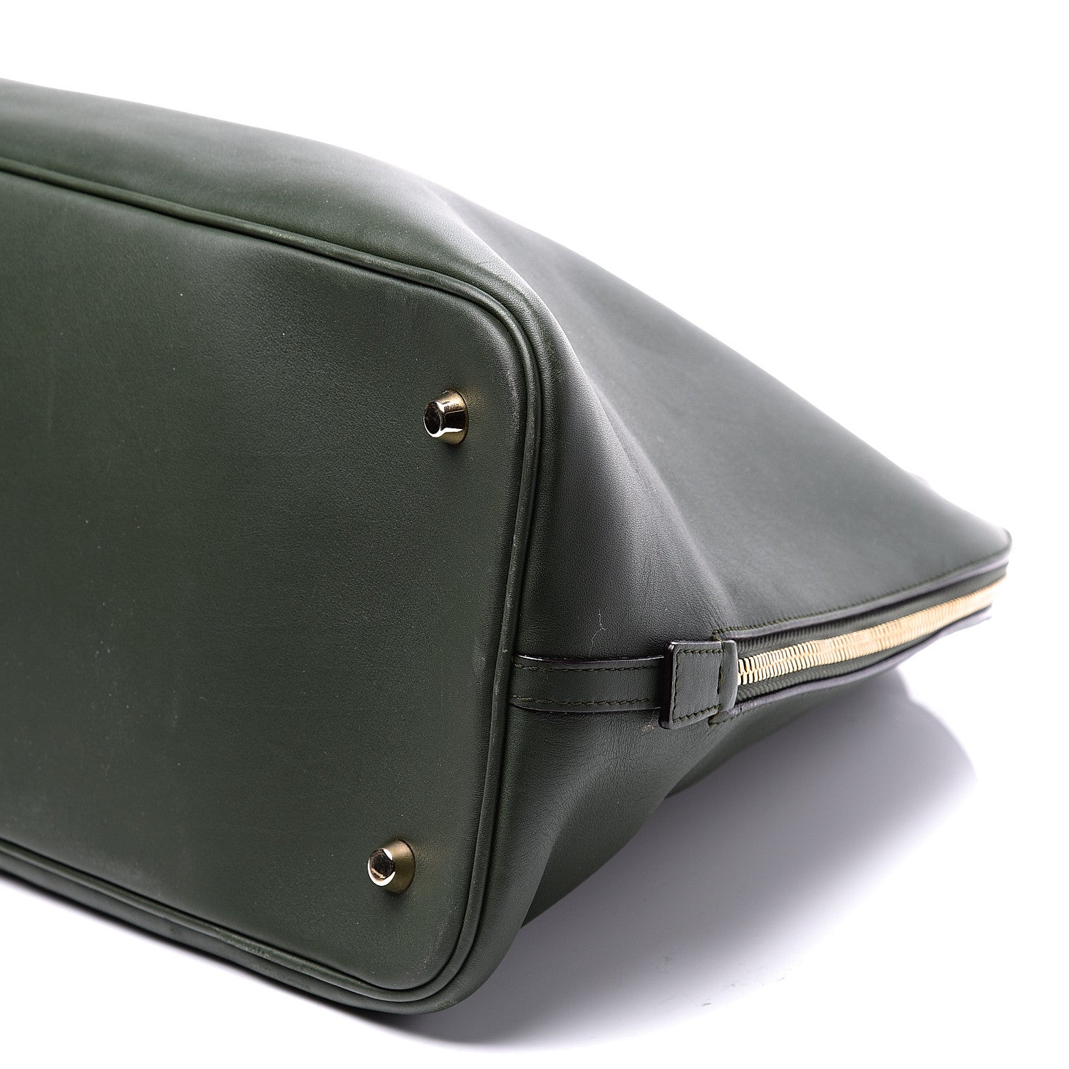 Christian Dior Calfskin Diorissimo Dome Dark Green 9 of 11