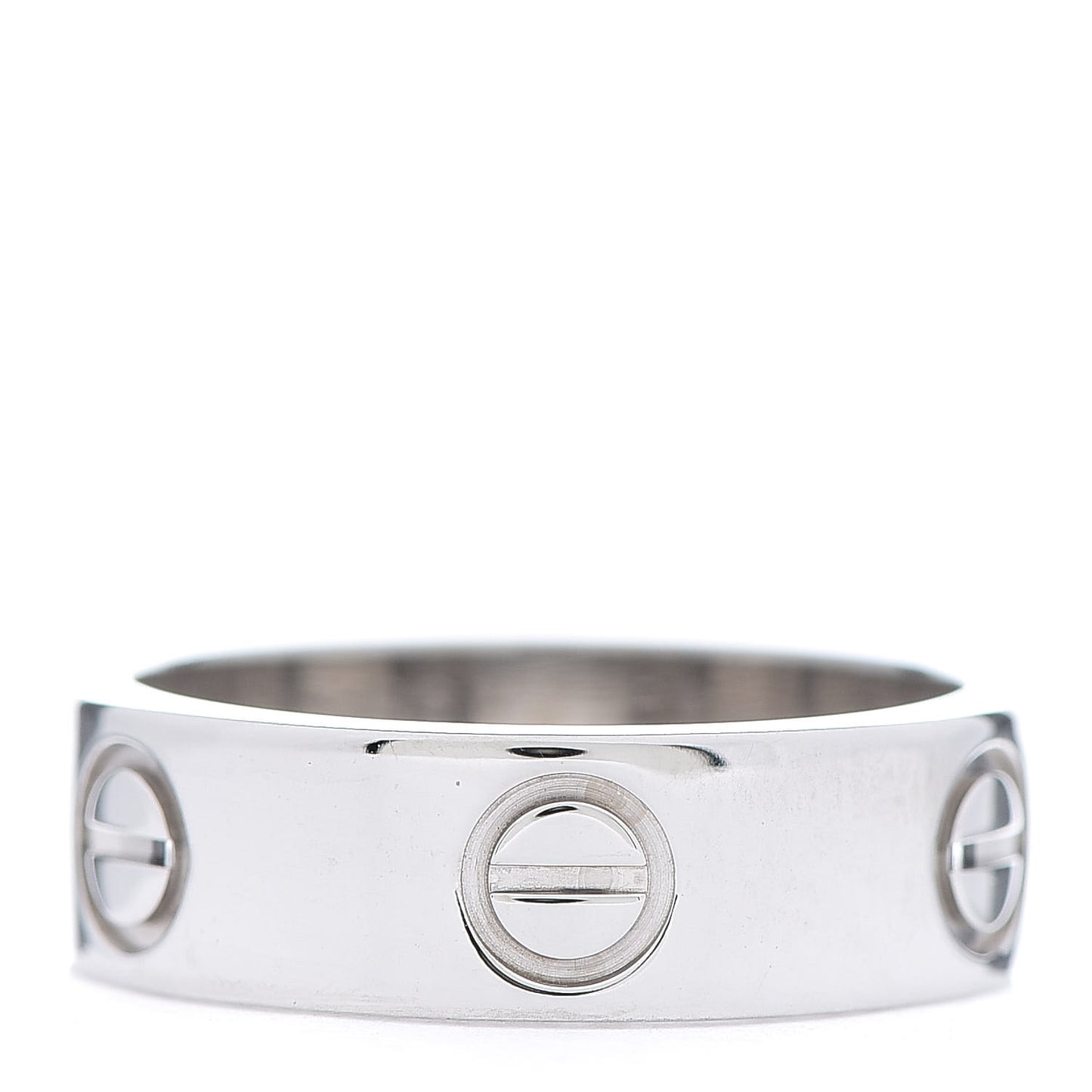 18K White Gold 5.5mm LOVE Ring 50 5.25