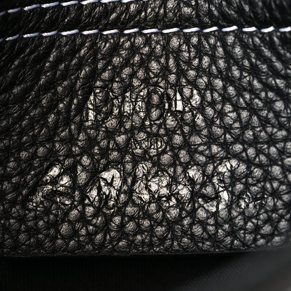 Christian Dior X KAWS Grained Calfskin Bee Saddle Pouch Black 6 of 10