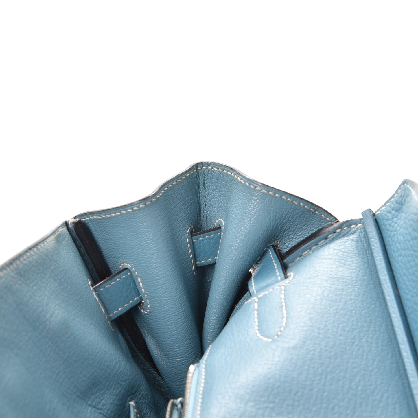 Taurillon Clemence Birkin 35 Blue Jean