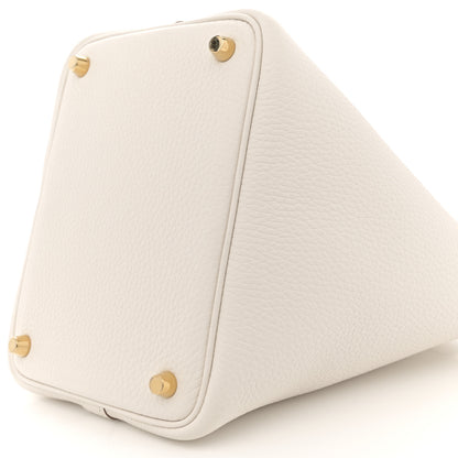 Hermes Taurillon Clemence Picotin Lock 18 PM Gris Pale 10 of 12