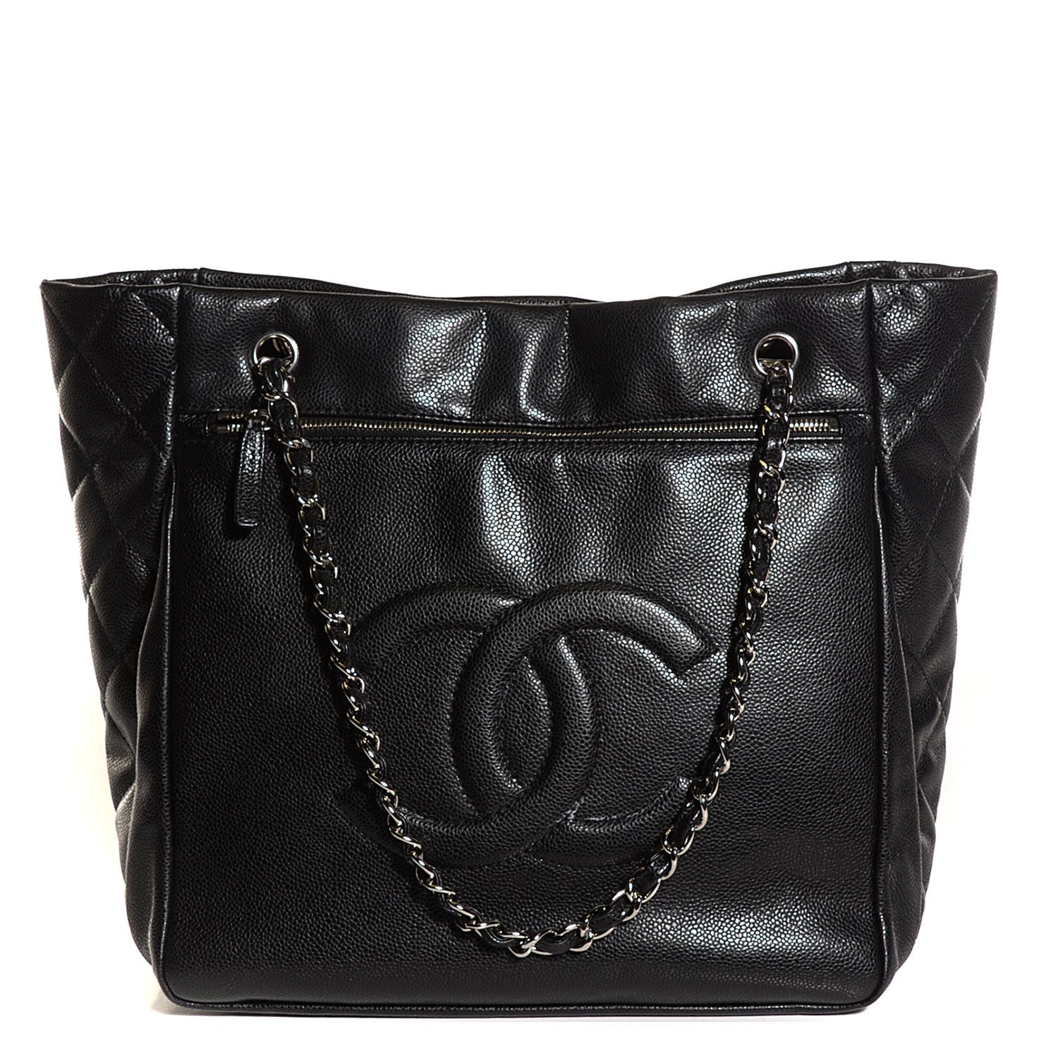 Chanel Soft Caviar Large Timeless CC Shopping Tote Black 1 of 7