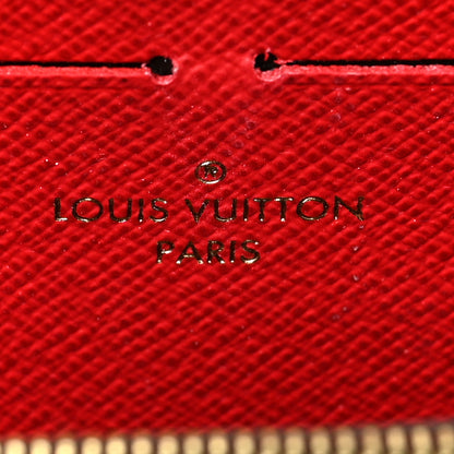 Louis Vuitton Damier Ebene Clemence Wallet Cherry 6 of 6