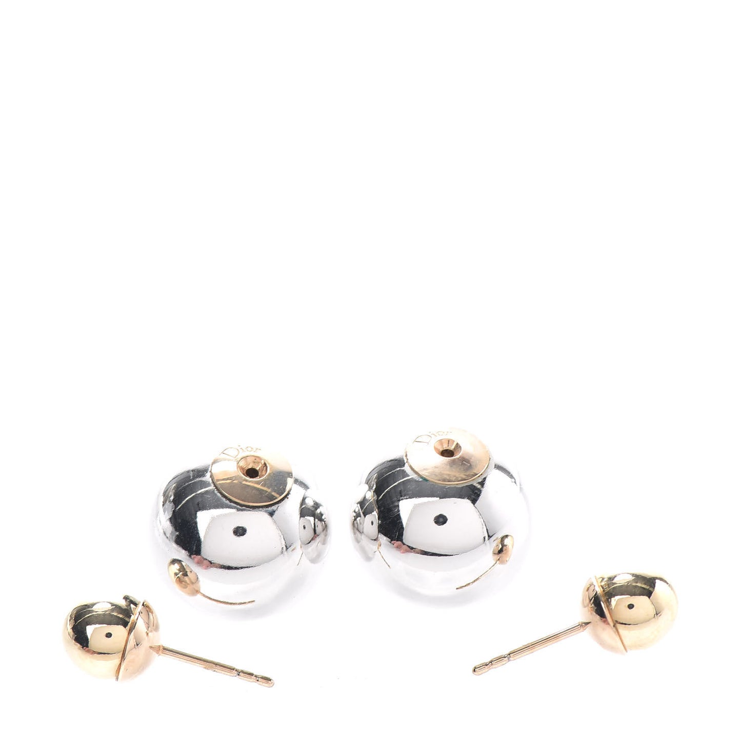 Mise En Dior Tribal Earrings Gold Silver