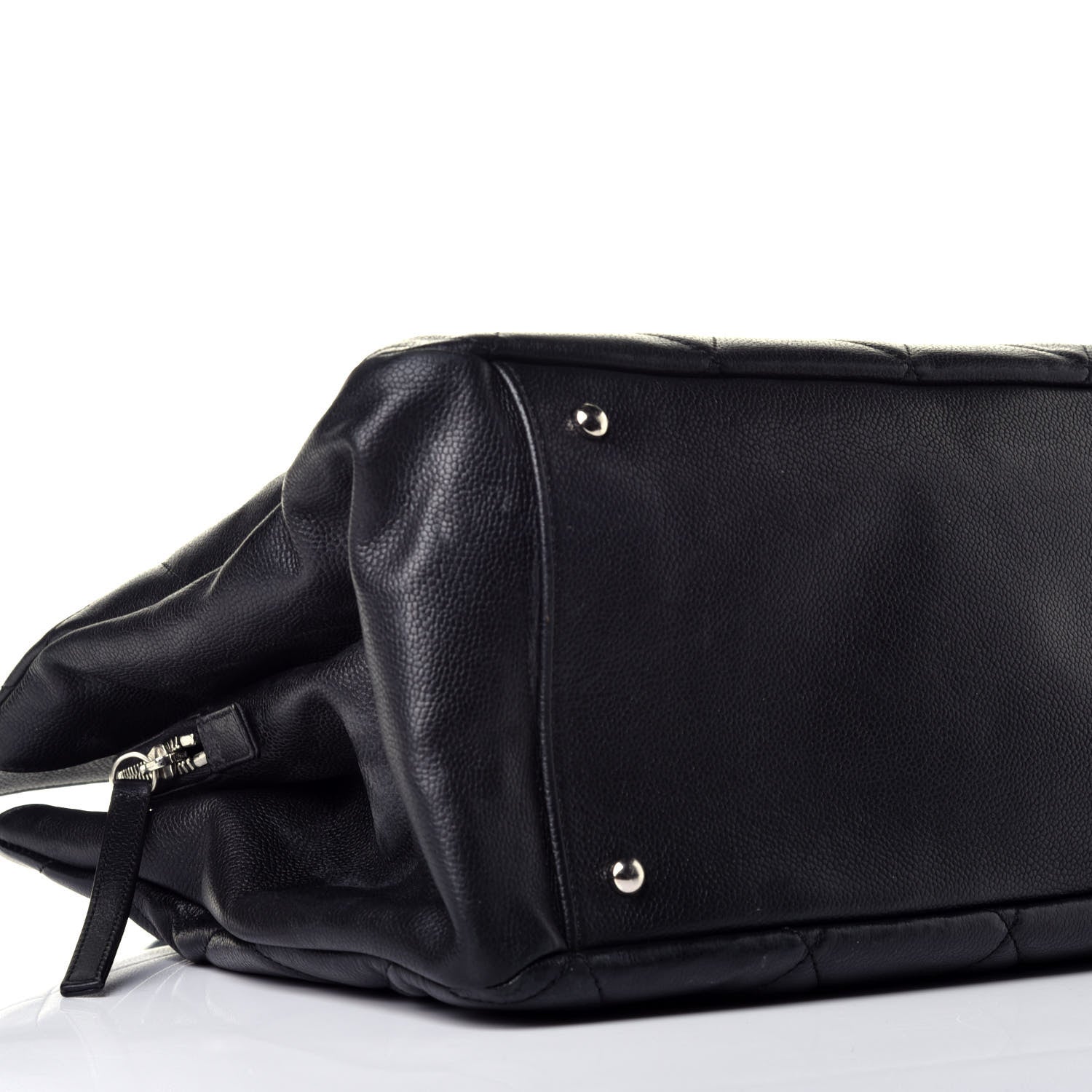 Chanel Soft Caviar Quilted CC Timeless Tote Black 7 of 9