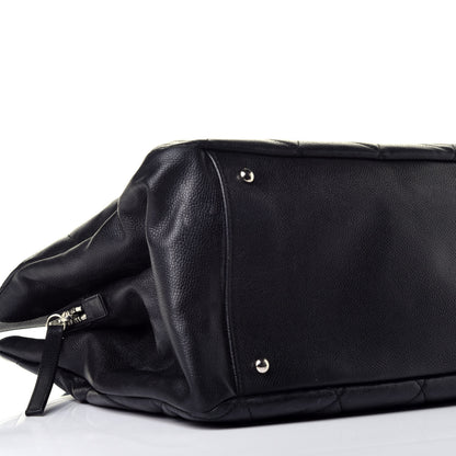 Chanel Soft Caviar Quilted CC Timeless Tote Black 7 of 9