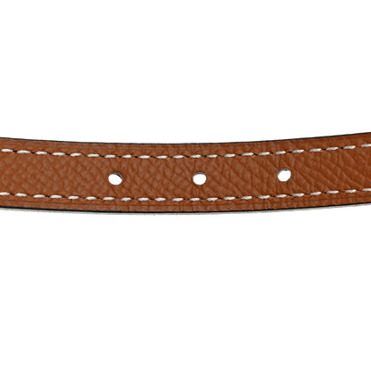 Hermes Swift Epsom 13mm Gamma Belt 70 28 Black Gold 6 of 9