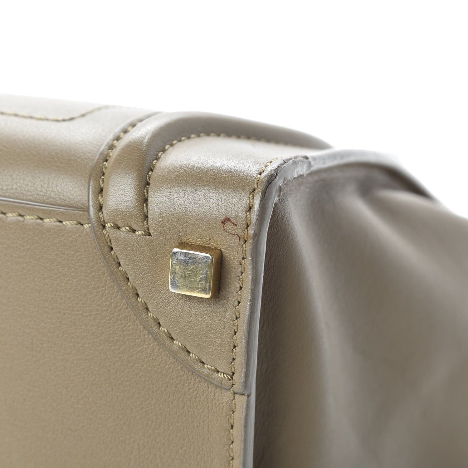 Celine Smooth Calfskin Micro Luggage Khaki 8 of 11
