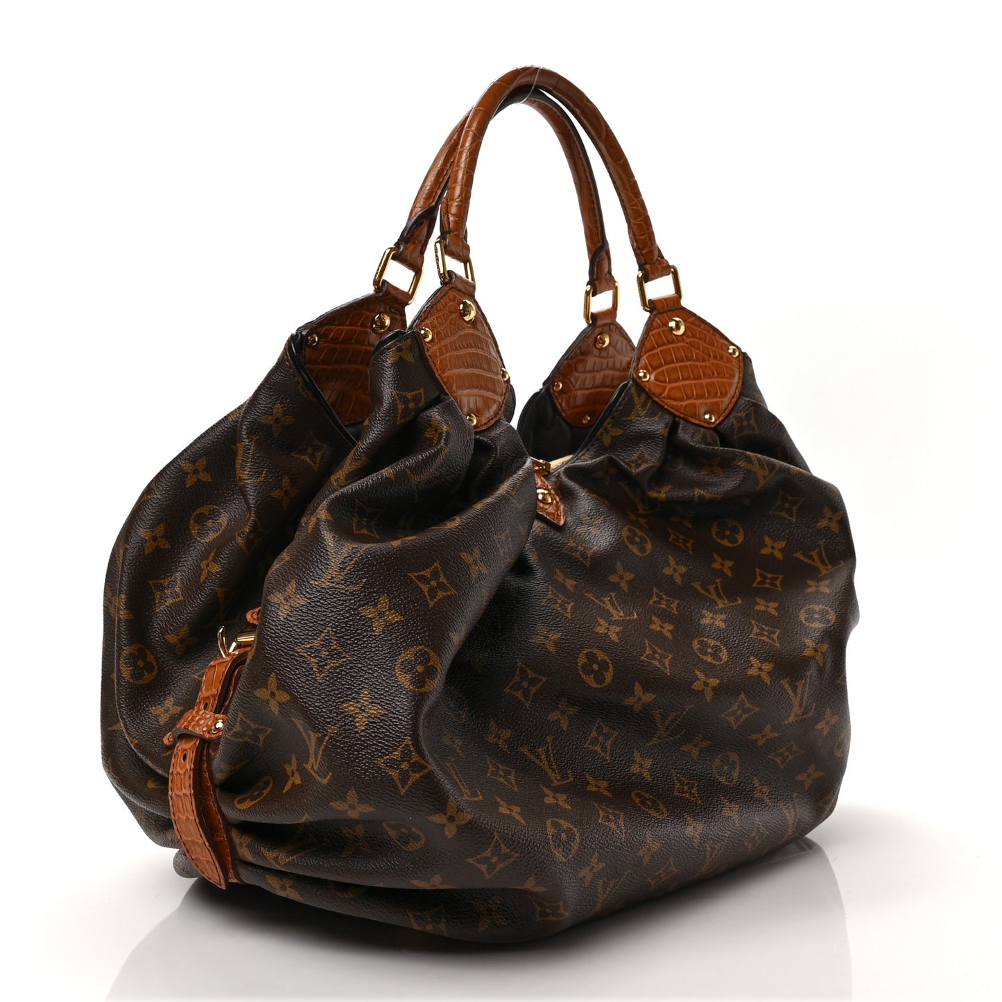 Monogram Alligator Trim Mahina XL