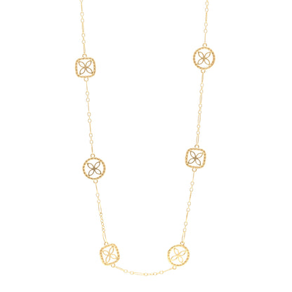 John Hardy 18K Yellow Gold Batu Kawung Station Necklace 1 of 4
