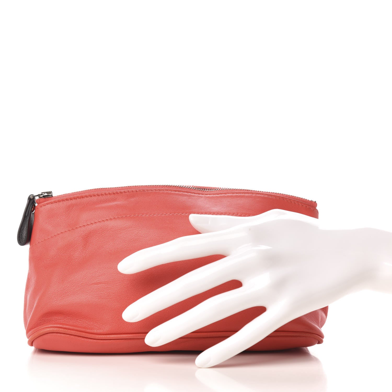Hermes Lambskin Swift Tohubohu Pouch PM Rose Jaipur Prune 2 of 9