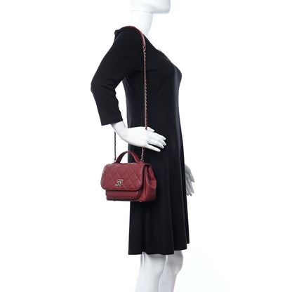 Chanel Caviar Quilted Mini Business Affinity Flap Burgundy 2 of 10