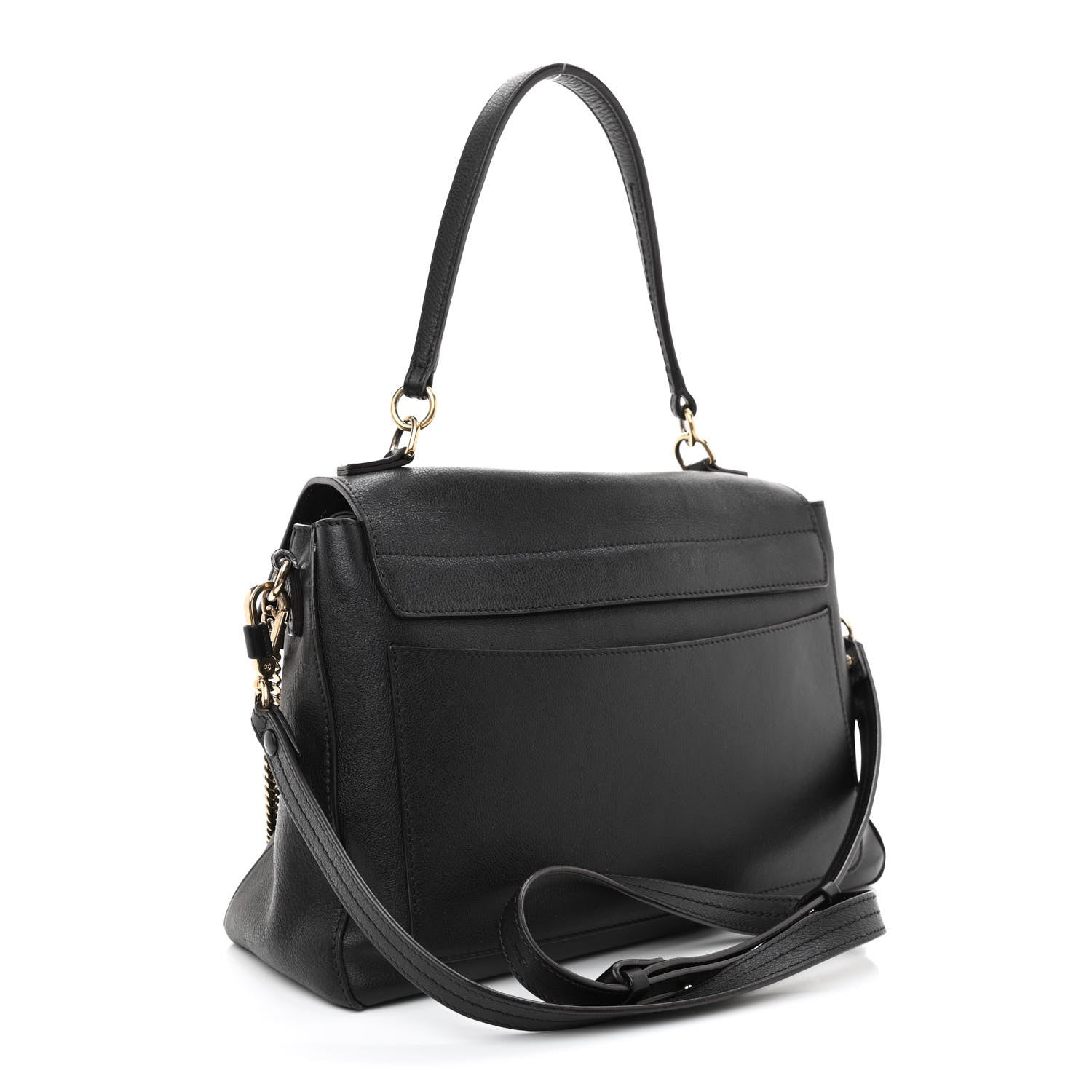 Chloe Calfskin Medium Faye Day Shoulder Bag Black 3 of 11