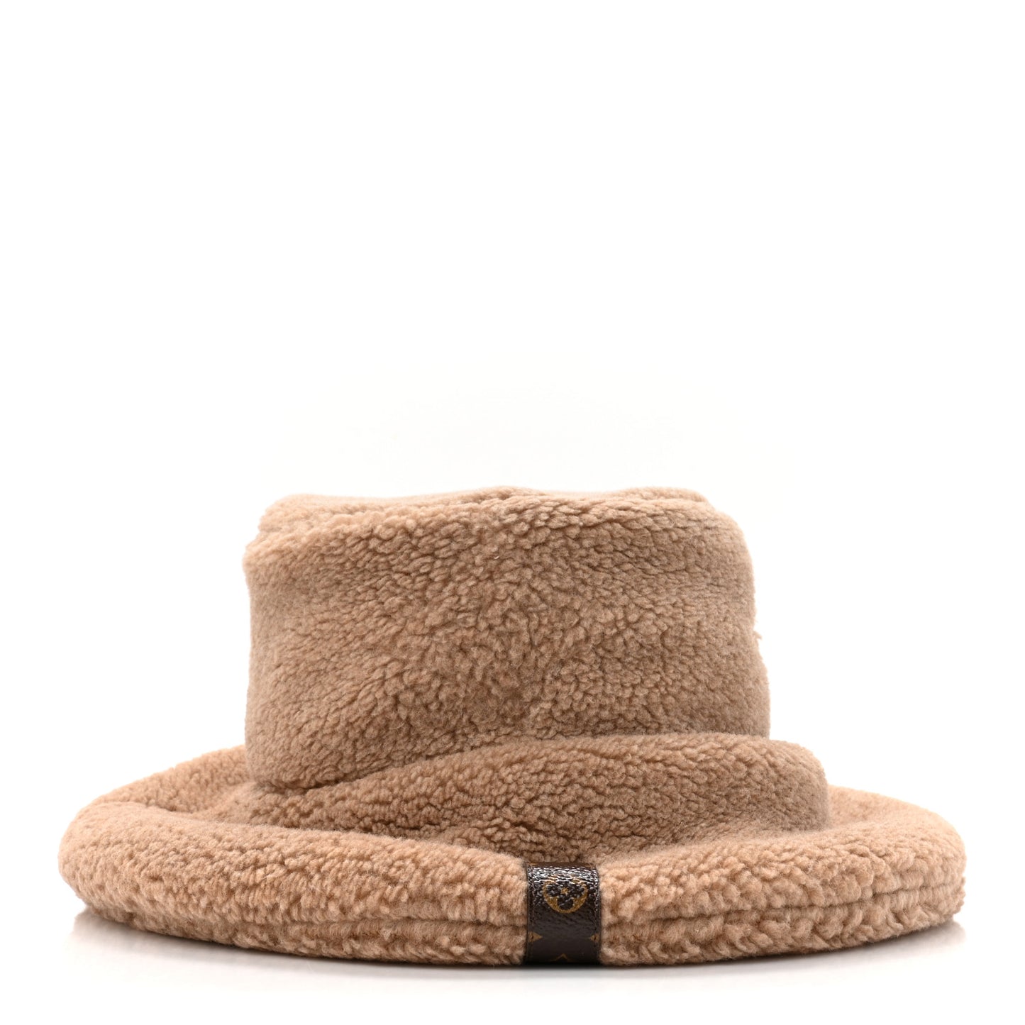 Shearling Curly Bucket Hat Natural