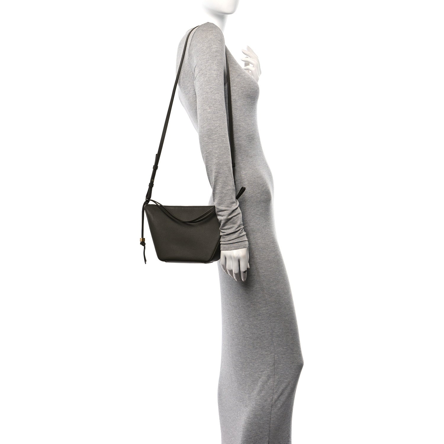 Loewe Calfskin Mini Hammock Hobo Vintage Khaki 2 of 10