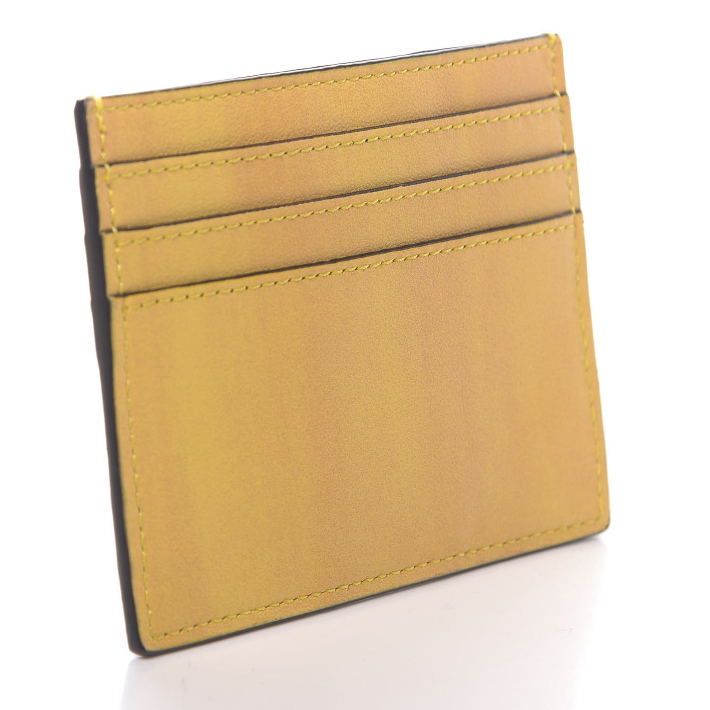 Vitello Fluffy Logo Card Holder Yellow Box Black